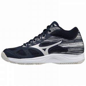 Mizuno Stealth Star Mid Jr Håndboldsko Dame Mørkeblå | Danmark M8301MD