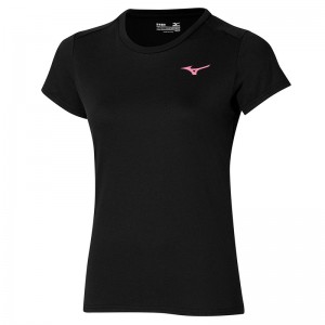 Mizuno Tee T Shirts Dame Sort | Danmark M7213LR