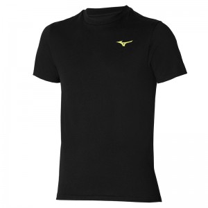 Mizuno Tee T Shirts Herre Sort | Danmark M4513FR