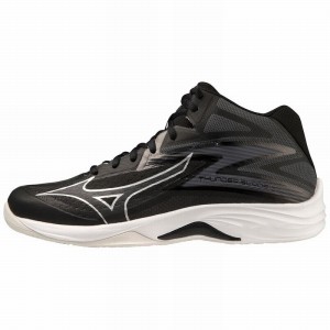 Mizuno Thunder Blade Z Mid Volleyballsko Herre Sort Sølv | Danmark M0438DJ