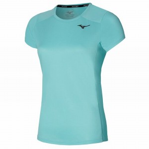 Mizuno Two Loop 88 Tee T Shirts Dame Turkis | Danmark M7524ZF