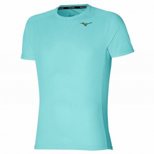 Mizuno Two Loops 88 Tee T Shirts Herre Turkis | Danmark M2387IN