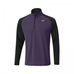 Mizuno Vinter Breeze Bloc 1/4 Zip Toppe Herre Lilla | Danmark M6937DH