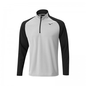 Mizuno Vinter Breeze Bloc 1/4 Zip Toppe Herre Grå | Danmark M7501LW