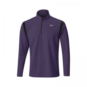 Mizuno Vinter Breeze Elite 1/4 Zip Toppe Herre Lilla | Danmark M6802QU