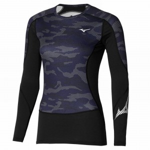 Mizuno Virtual Body G3 Crew Toppe Dame Sort | Danmark M9745XC