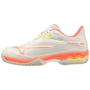 Mizuno Wave Exceed Light 2 Tennissko Dame Hvide Orange | Danmark M0854JD