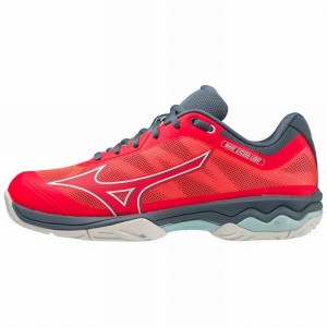 Mizuno Wave Exceed Light AC Tennissko Dame Koral Hvide Blå | Danmark M5821GU