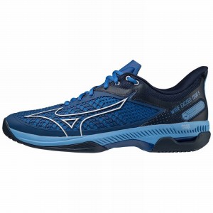 Mizuno Wave Exceed Tour 5 CC Tennissko Dame Blå Hvide | Danmark M9802GX