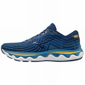 Mizuno Wave Horizon 6 Løbesko Herre Blå Blå Blå | Danmark M4923LP