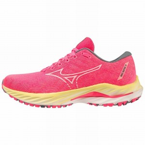 Mizuno Wave Inspire 19 Løbesko Dame Lyserød Hvide | Danmark M5614DZ