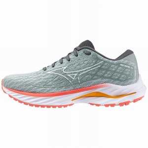 Mizuno Wave Inspire 20 Løbesko Dame Grå Hvide | Danmark M2567PO