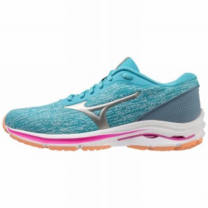 Mizuno Wave Kizuna 3 Løbesko Dame Blå Sølv Lyseorange | Danmark M6879AW