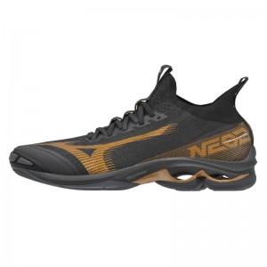 Mizuno Wave Lightning Neo 2 Volleyballsko Dame Sort | Danmark M9507XP