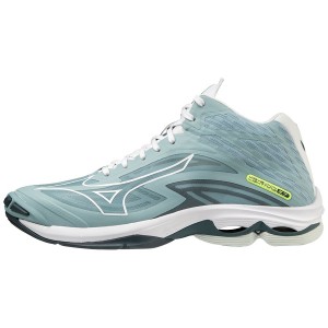 Mizuno Wave Lightning Z7Mid Volleyballsko Dame Grøn Hvide | Danmark M6983OU