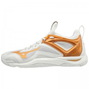 Mizuno Wave Mirage 3 Håndboldsko Dame Hvide Guld | Danmark M8697ON