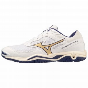 Mizuno Wave Phantom 3 Håndboldsko Dame Hvide Guld | Danmark M6712RD