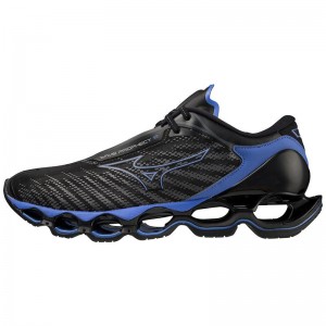 Mizuno Wave Prophecy 12 Løbesko Herre Sort Blå | Danmark M9682LP