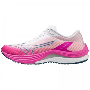 Mizuno Wave Rebellion Flash Løbesko Dame Hvide Sølv | Danmark M3582OC