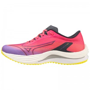 Mizuno Wave Rebellion Flash Løbesko Dame Lyserød Blå | Danmark M1802AT