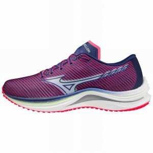 Mizuno Wave Rebellion Løbesko Dame Lyserød Indigo Hvide | Danmark M8541BP