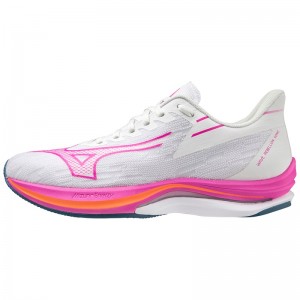 Mizuno Wave Rebellion Sonic Løbesko Dame Hvide Blå | Danmark M0651IF