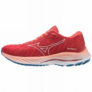 Mizuno Wave Rider 26 Løbesko Dame Koral Grå Blå | Danmark M5914VN