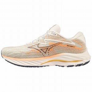 Mizuno Wave Rider 27 Løbesko Dame Hvide | Danmark M3924XK