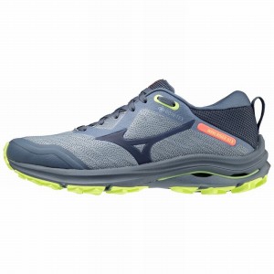 Mizuno Wave Rider GTX Trail Løbesko Dame Blå | Danmark M6935DZ