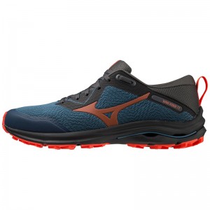 Mizuno Wave Rider TT Trail Løbesko Herre Blå Sort | Danmark M7408YZ