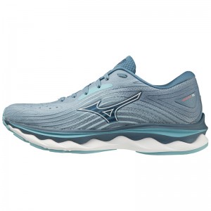 Mizuno Wave Sky 6 Løbesko Dame Hvide | Danmark M6479ED