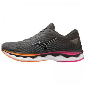 Mizuno Wave Sky 6 Løbesko Dame Sort | Danmark M0473PM