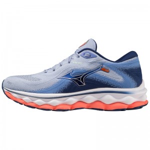 Mizuno Wave Sky 7 Løbesko Dame Blå | Danmark M8251OX