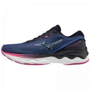 Mizuno Wave Skyrise 3 Løbesko Dame Blå Mørkeblå | Danmark M4089XA