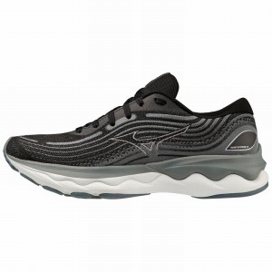 Mizuno Wave Skyrise 4 Løbesko Dame Sort Hvide | Danmark M8524WB