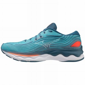 Mizuno Wave Skyrise 4 Løbesko Herre Blå | Danmark M7609SK