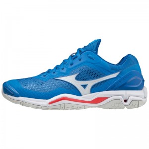 Mizuno Wave Stealth V Håndboldsko Dame Blå | Danmark M1042KG