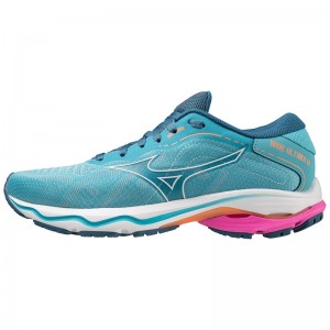 Mizuno Wave Ultima 14 Løbesko Dame Blå Hvide | Danmark M0418DJ