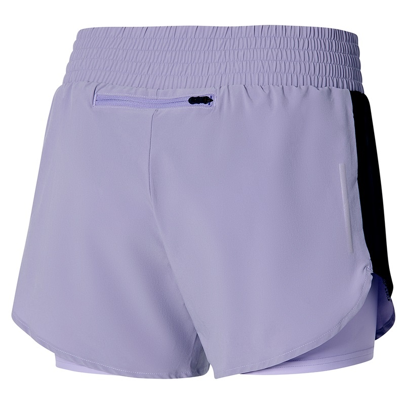 Mizuno 2in1 4.5 Shorts Dame Lilla | Danmark M4571HN