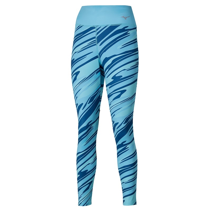 Mizuno 7/8 Printed Tights Dame Blå | Danmark M7931TQ