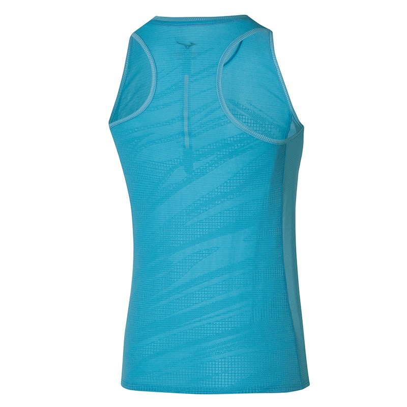 Mizuno Aero Tank Tank Top Dame Blå | Danmark M1283PO