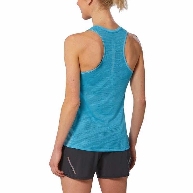 Mizuno Aero Tank Tank Top Dame Blå | Danmark M1283PO