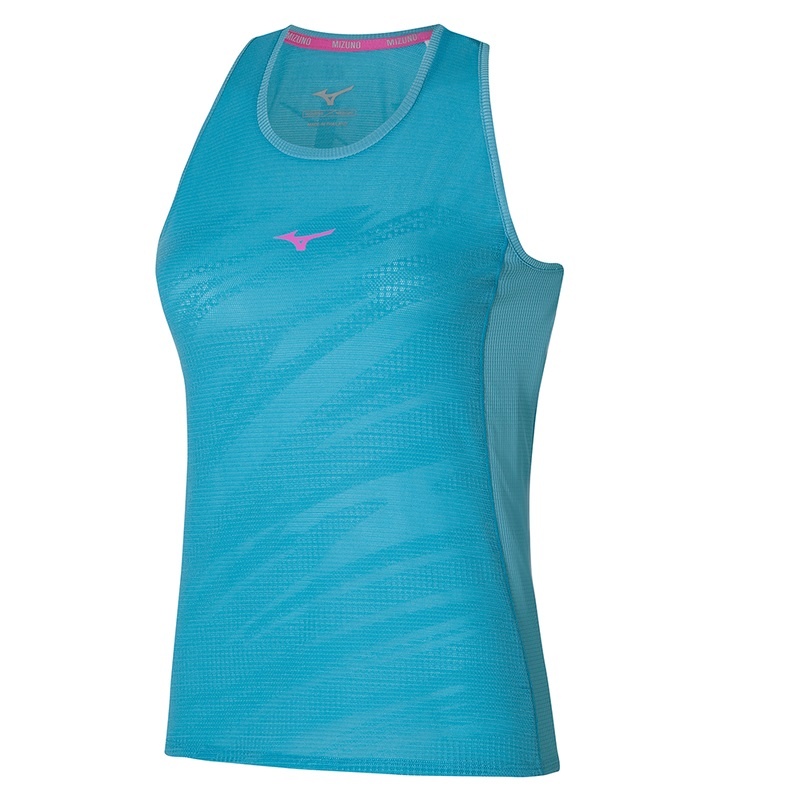 Mizuno Aero Tank Tank Top Dame Blå | Danmark M1283PO