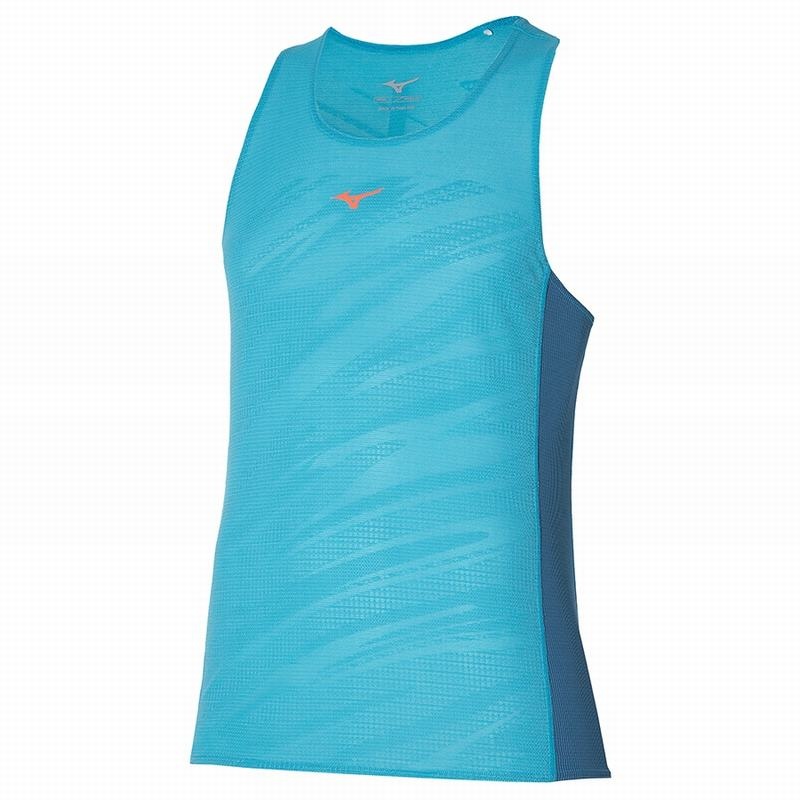 Mizuno Aero Tank Tank Top Herre Blå | Danmark M8260QA