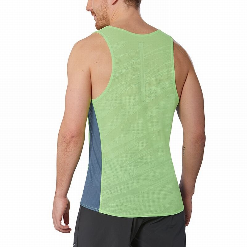 Mizuno Aero Tank Tank Top Herre Lysegrøn | Danmark M6419MD