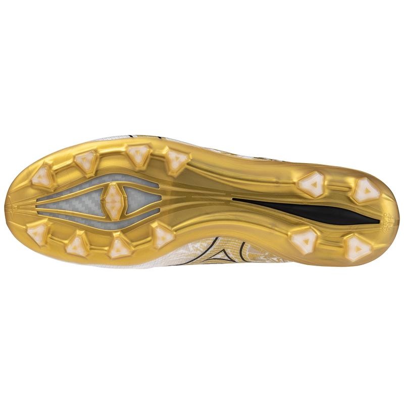 Mizuno Alpha Elite Fodboldstøvler Herre Hvide Guld | Danmark M4623LX