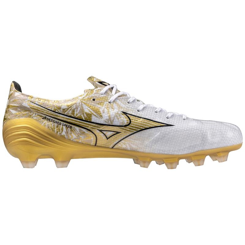 Mizuno Alpha Elite Fodboldstøvler Herre Hvide Guld | Danmark M4623LX