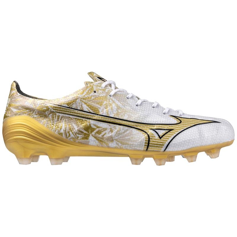 Mizuno Alpha Elite Fodboldstøvler Herre Hvide Guld | Danmark M4623LX