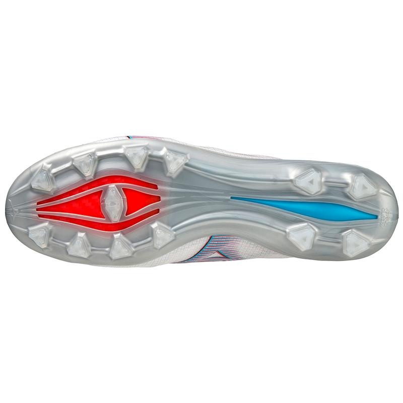 Mizuno Alpha Elite Fodboldstøvler Herre Hvide Rød | Danmark M2356PR