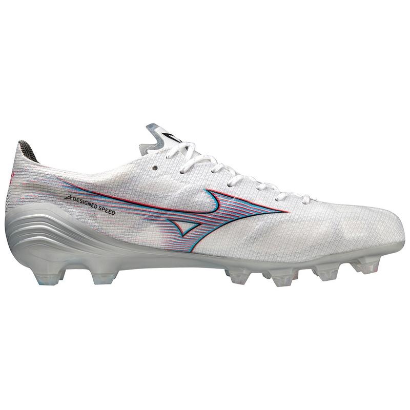 Mizuno Alpha Elite Fodboldstøvler Herre Hvide Rød | Danmark M2356PR